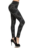 Leggings Depot Women's Fall/Winter Ultra Soft Popular Best Galaxy Printed Fashion Leggings BAT1 (3X-5X, Private Affair)