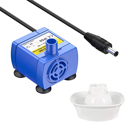 Wonder Creature Aurora Pet Fountain Water Pump, Pet Fountain Motor Cat