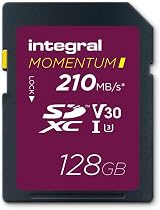 Integral Momentum I 128GB SDXC Card U3 V30 210MB/s Read 180MB/s Write