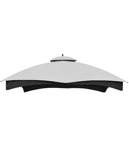 Flexzion Auvent de remplacement pour tonnelle à double toit de 10x10 pi (3m x 3m) - Remplacement de toit à double toit avec UV30 , résistant à la saleté et à l'eau pour Flexzion Auvent de remplacement pour tonnelle à double toit de 10x10 pi (3m x 3m) - Remplacement de toit à double toit avec UV30 , résistant à la saleté et à l'eau pour