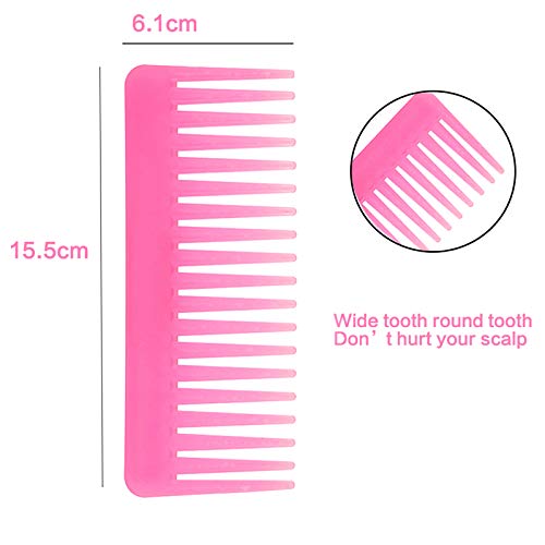 Wide Tooth Comb for Curly Hair Wet Dry Hair, No Handle Detangler Comb
