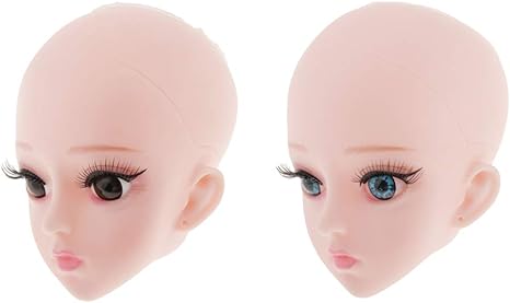 Amazon Dynwave 1 3 Bjd適用ドールフェイス アイ ヘッド 交換用 関節人形 ボディパーツドールメイキング 2点セット ドールメイキング 通販
