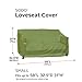 Classic Accessories 55-359-021901-EC Sodo Patio/Outdoor Sofa/Loveseat Cover, Small, Herb