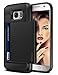 Vofolen Case for Galaxy S7 Case Wallet Slidable Card Holder Slot ID Pocket Protective Hard Shell Shock Absorbing TPU Tough Rubber Bumper Armor Scratch-Proof Case Cover for Samsung Galaxy S7 Black