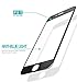 TOZO for iPhone 8 Plus Screen Protector Glass [ 3D Full Frame ] Technology Premium Tempered 9H Hardness 2.5D PET [Soft Edge Hybrid] Super Easy Apply 5.5 inch [Black]