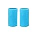 Mcolics 6' Inch Wrist Sweatband in 11 Athletic Cotton Wristbands Armbands (1 Pair) (Sky Blue)