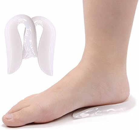 Gel U-Shaped Heel Cushion Inserts for Bone Spurs Plantar Fasciitis Relief Women Size 4-7.5