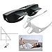Pevor Lazy Reading Glasses-Lazy Readers Prism Glasses Bed Prism Spectacles Horizontal Eyeglasses for Reading/Watching TV Lying Down in Bed/Sofa, Myopia Presbyopic usable, Unisex