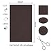 Micobin 4Pcs Self-Adhesive Leather Repair Patch, Premium Leather Couch Patch, Peel and Stick for Sofas, Car Seats, Leather Furniture, Handbags-6 x 10 Inch (Black and Brown)