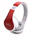New Over-ear-- HiFi Stereo---With Mic-phone-- Bluetooth Headphones Headset with Retail Package--Red color--Best gift