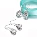 Wishing Tree 925 Sterling Silver Teardrop Filigree Dangle Earrings for Women … (Classical hook)