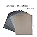 15Pcs Wet Dry Sandpaper, 1000 2000 3000 5000 7000 Assorted High Grit Polishing Sandpaper Sheets for Automotive Wood Metal Sanding by BAISDY