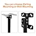 Ceiling TV Mount, Wall TV Bracket for 26 32 37 40 42 43 50 55 60 inch Flat Panel Televisions, Adjustable Height Telescoping Tilt and Swivel