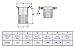 Qty. 50 Stainless Steel 304 Rivet Nut Rivnut Insert Nutsert - #10-32 UNF Nuts