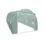ALEKO GHT10X20X6 Spacious Waterproof Poly-Tunnel Walk In Plant Garden Outdoor Greenhouse Shed 9.5X19.5X6.5 Feet