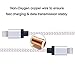 Eashion 2Pack 10FT Nylon Braided 8 Pin USB Lightning Charging Cable Cord with Aluminum Connector Compatible With iPhone 7/7 plus/6/6s/6 plus/6s plus, 5c/5s/SE/5, iPad, iPod (Champagne)