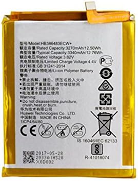 Amazon Com Lithium Polymer Battery Hb3864ecw Capacity 3340mah Fits For Huawei