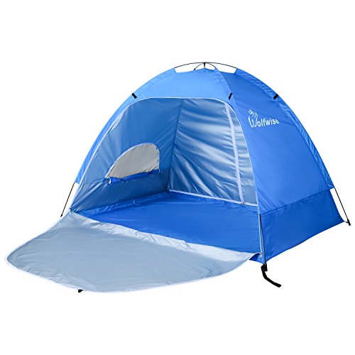 WolfWise Sun Shelter Tent Instant Easy Pop Up Beach Umbrella Sport