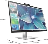 HP E27d G4 27" QHD Black Computer Monitor - HEWLETT PACKARD view 9