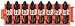 Bosch CCSPH2108 8Piece Impact Tough Phillips P2 1 In. Insert Bits with Clip for Custom Case System