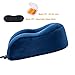 SAIREIDER Travel Pillow 100% Memory Foam Airplanes Neck Pillows -Prevent The Heads from Falling Forward Travel Neck Pillows with Sleep Mask and Earplugs (Navy Blue)