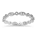 Eternity Band Designer Clear CZ Cute Ring New .925 Sterling Silver Sizes 4-10