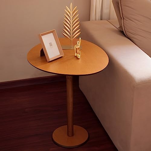Mesa Lateral Monopé Laminada Design Orgânico 35x50cm (Mel)