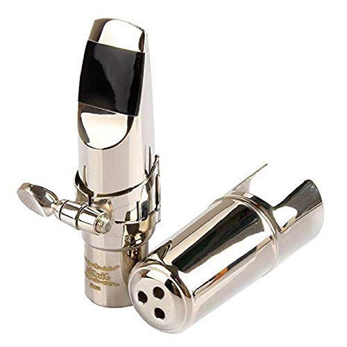 image for Aibay Bb Tenor Saxophone Metal Mouthpiece with Cap and Ligature Size #