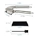 Garlic Press, ChicAid Stainless Steel Mincer Crusher with Garlic Roller Peeler Set, Rust-Proof, Easy Squeeze, Easy Clean