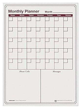 Magna Visual - Tabla de planificación de plástico con acabado brillante