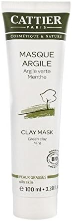 Cattier Cattier Green Clay Mint Face Mask (Oily Skin) 3.38oz, 100ml