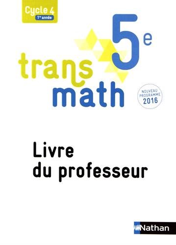 Amazonfr Transmath 5e Livre Du Professeur Livres -