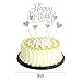 PALASASA Happy Birthday Cake Toppers Silver letters happy birthday and love star,Party decor Decorations,Set of 7