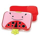Skip Hop Baby Zoo Little Kid and Toddler Mealtime Lunch Kit Feeding Set, Multi, Livie Ladybug