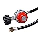 DOZYANT 20PSI 0-20PSI Adjustable High Pressure Propane Regulator with Hose, Black