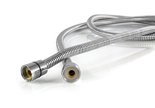 Flexible 304 Stainless Steel Shower Hose - Universal Fit - Fits All Handheld Shower Heads And Sprayers - Real 304 Stainless Steel (1, 5 ft)