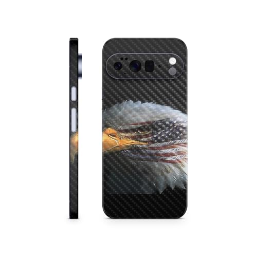 Carbon Fiber Phone Skin Compatible with Google Pixel 10 Pro XL - Eagle Eye - Pr…