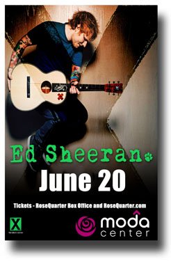 Ed Sheeran Poster - Promo for Concert on X tour