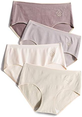 ショーツ レディース 純綿 パンツ 女性下着 女性美形ショーツ 中間ウエスト 高通気性と伸縮性 ヒップショーツ 4枚セット