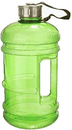 Vistatroy Portable Large Capacity Water Bottle BPA Free Leakproof Plastic Half Gallon Gym Sports Water Bottle Large Training Drinking Water Bottle- 2.2L (Green)