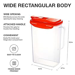 LocknLock Aqua Fridge Door Water Jug with Handle