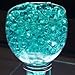 JellyBeadZ Brand Crystal Water Gel Beads for Wedding Party Decor Crystal Soil Jelly Balls Water Pearls Vase Filler Centerpieces 20 Bags - Aqua Blue