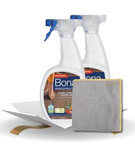 Bona Cedarwood Scent Hardwood Floor Cleaner Spray 32 oz Bundle with Microfiber…