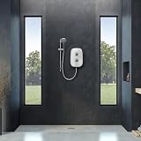 Aqualisa Emerge 10.5kW Electric Shower Arctic White MELN33 Digital Display view 4