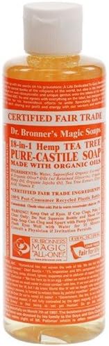 (10 PACK) - Dr Bronner - Tea Tree Castile Liquid Soap | 1000ml | 10 PACK BUNDLE