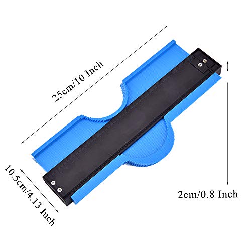 Upgraded Plastic Contour Gauge, Profile Gauge, Shape Duplicator, 10-Inch Marking Tool, Precisely Copy Irregular Shapes For Perfect Fit and Easy Cutting - Thumbnail 5