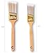 The Shop 1220 Large paint brushes-Set of 2 painting brush for acrylic, chalk and oil paints- great for wall, furniture and canvas, can be use by artist and painters, Tip is angled and fine. Washable