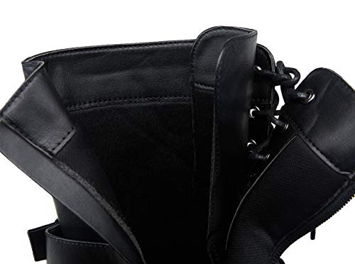 VEPOSE-Womens-28-Mid-Calf-Boots-Military-Combat-Boot-with-Card-Knife-Wallet-Pocket