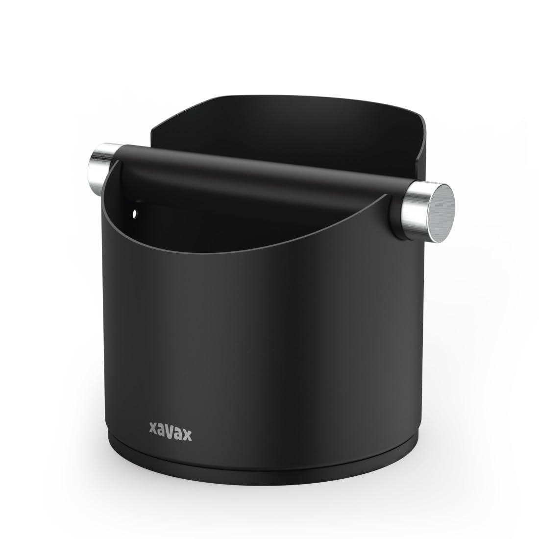 Xavax Abklopfbehälter für Kaffeesatz (Knock Box Barista, Abschlagbehälter rutschfest, Abschlagbox Espresso, Kaffeebehälter Espresso, Ausklopfer geräuscharm für Kaffee, Abschlagkasten für Siebträger) 2