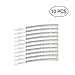 Soochat Rhinestone Bobby Pins Diamond Bobby Pins Crystal Hair Clips Decorations for Lady Women Girls 10 Pcs